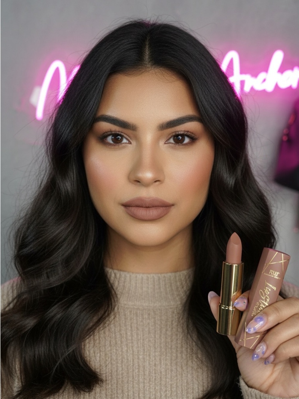 NEW Click Bullet Nude Matte Lipstick by Romantic Beauty #21